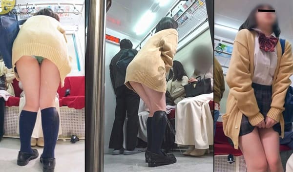 女子高生がオシッコお漏らし