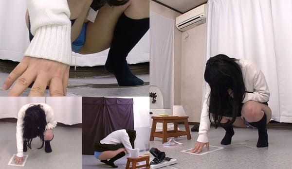 パンチラしてオシッコお漏らし