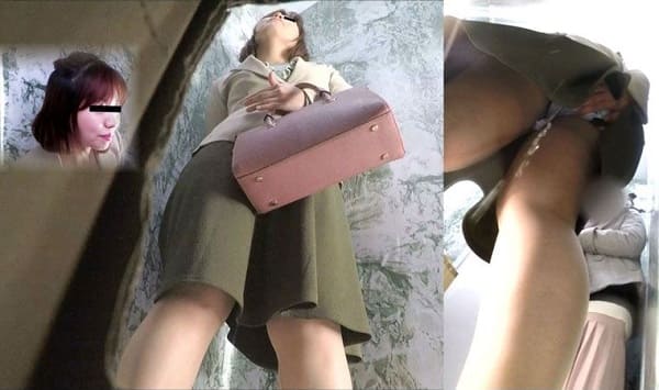 パンチラしてオシッコお漏らし