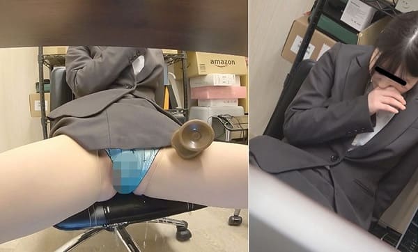 女子大生が開脚ポーズで食い込みパンティにオシッコお漏らし