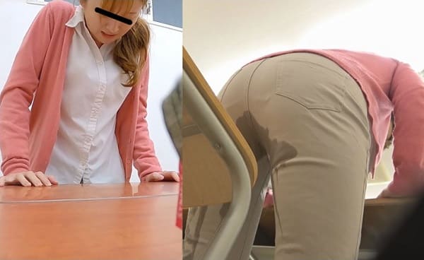 女教師がピタパンにオシッコお漏らし