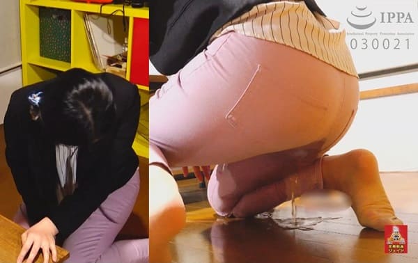 チノパンにオシッコお漏らし