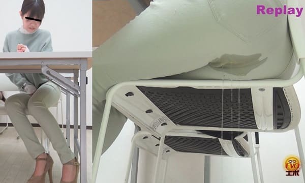 女子大生がオシッコお漏らし