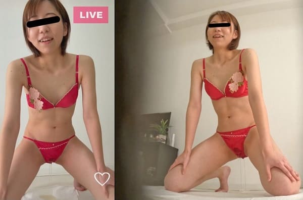 ビキニにオシッコお漏らし