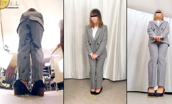 女教師がピタパンにオシッコお漏らし